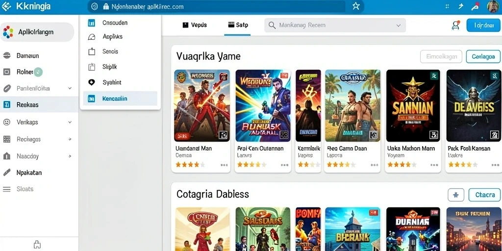 Tampilan antarmuka aplikasi yang modern dan user-friendly.