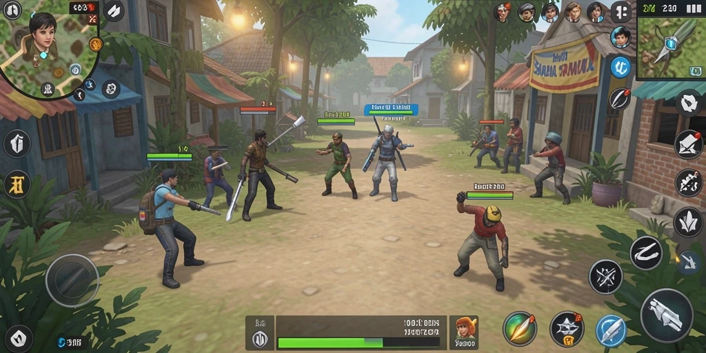 Screenshot menunjukkan karakter utama dalam aksi.