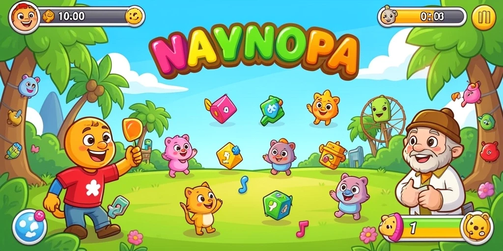 Tampilan permainan slot yang menarik dan berwarna.