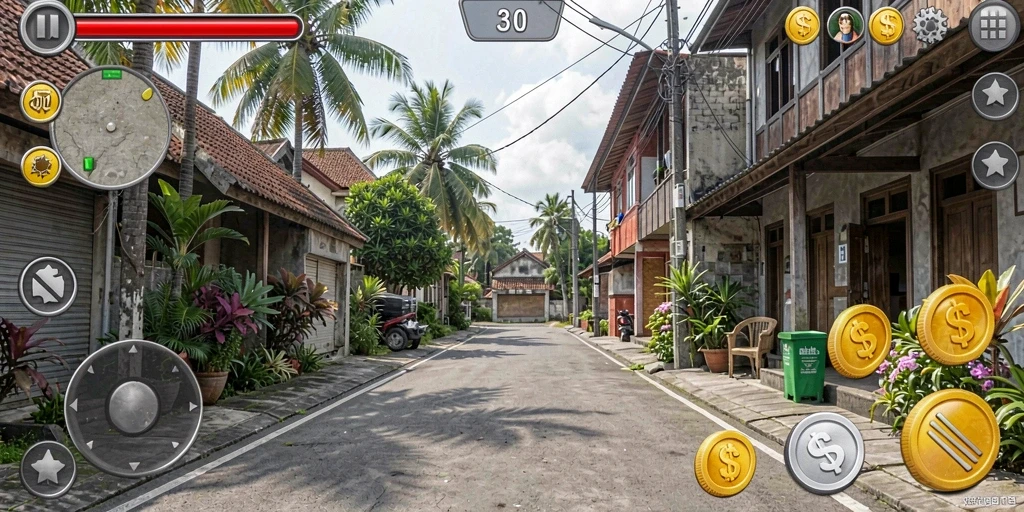 Tampilan antarmuka yang sederhana dan menarik.
