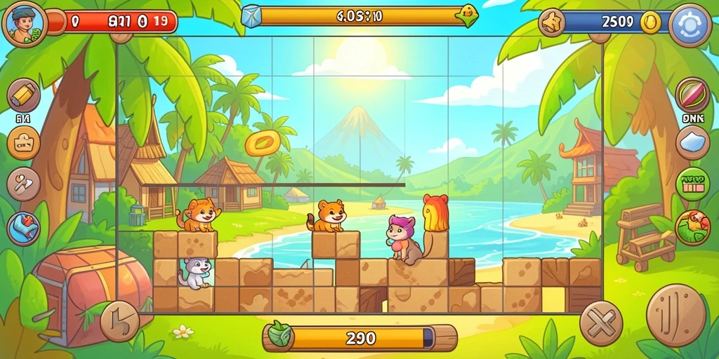 Tampilan karakter yang lucu dan menarik di dalam game.