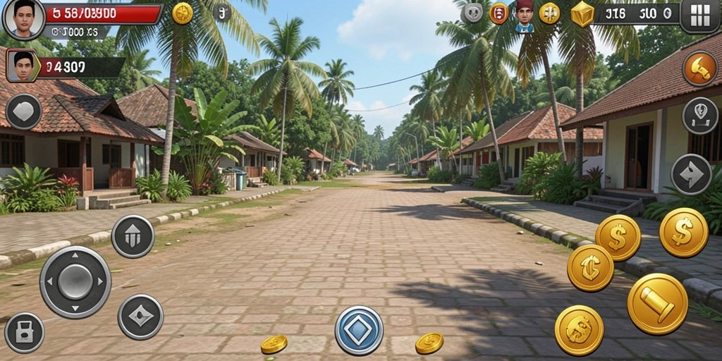 Tampilan karakter Viking yang kuat dan berani.